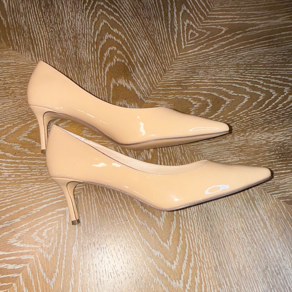 Nina 60 Patent Leather Heels Nude Size 9.5 - Picture 8 of 16
